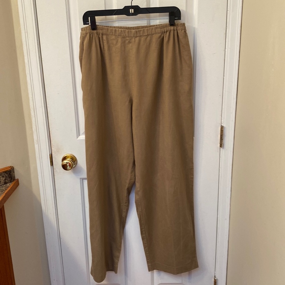 Wide Leg Linen/Rayon Pants